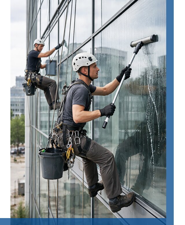 Мойка витражей альпинистами в Анапе от 727 р. под ключ|ВЫСОТНИК-Нпа