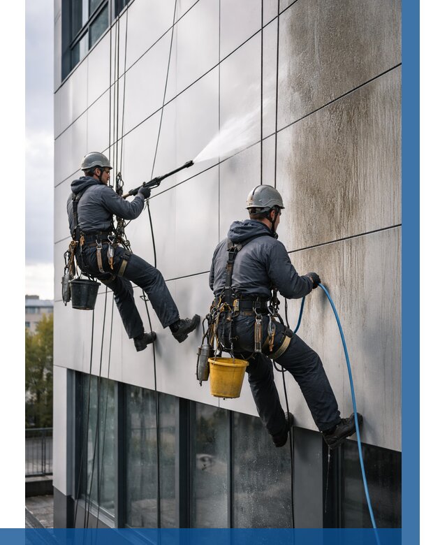 Мойка фасада из композита в Анапе по цене от 312 р. | ВЫСОТНИК-Нпа