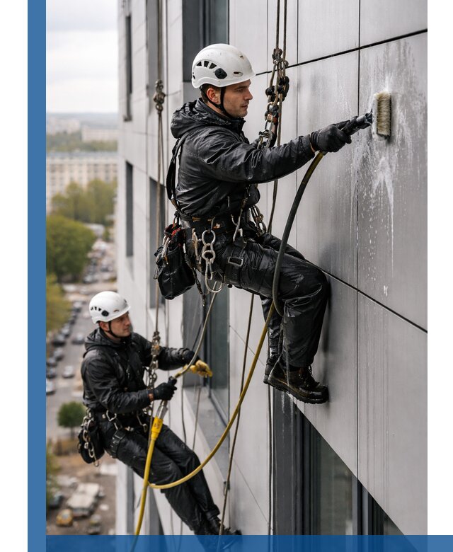 Профессиональная мойка фасада из композита в Анапе