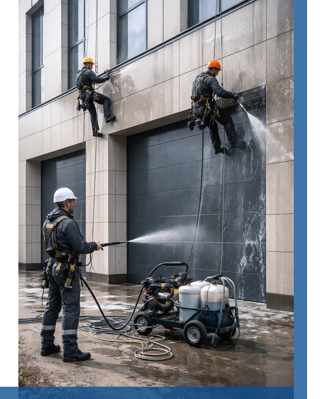 Послестроительная мойка фасада в Анапе от 312 р. | ВЫСОТНИК-Нпа