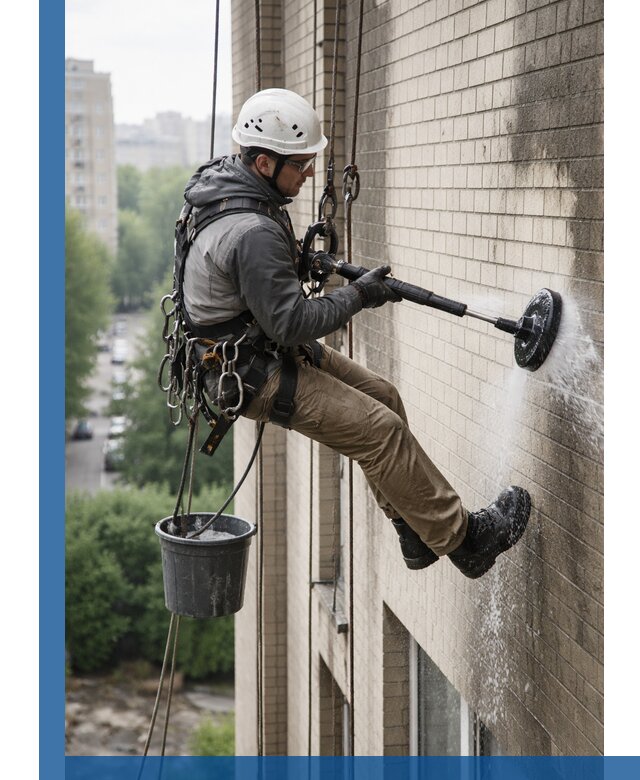 Очистка фасада от копоти в Анапе профессионально и безопасно