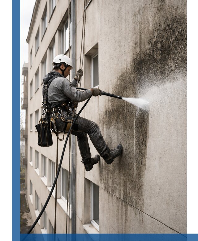 Профессиональная очистка фасадов от плесени в Анапе