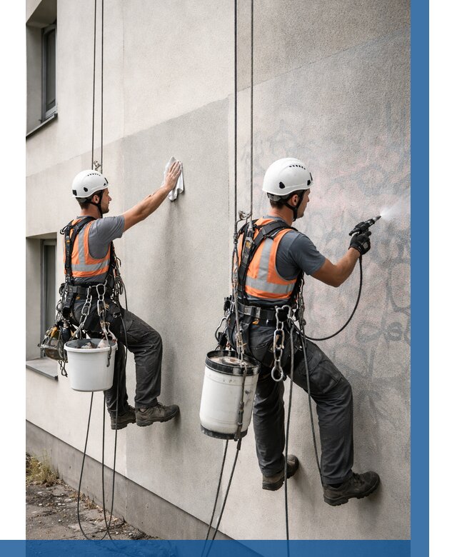 Антиграффити покрытие фасада в Анапе от 623 р. | ВЫСОТНИК-Нпа