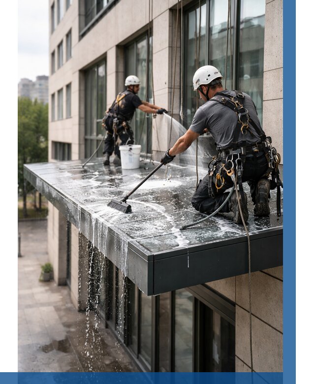 Мойка козырьков и навесов в Анапе от 3634 р. | ВЫСОТНИК-Нпа