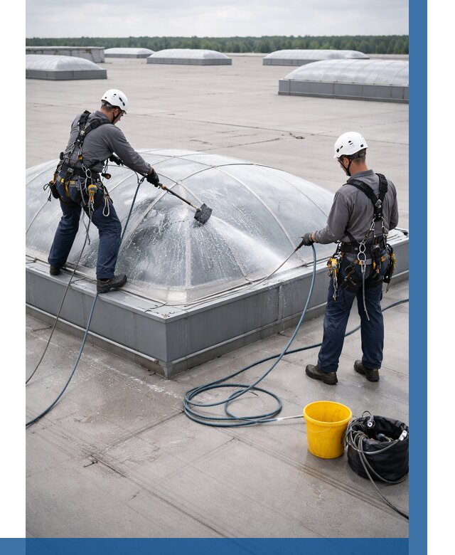 Мойка зенитных фонарей в Анапе, заказать от 4673 р. | ВЫСОТНИК-Нпа