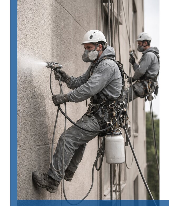 Безвоздушная покраска фасадов зданий в Анапе профессионально