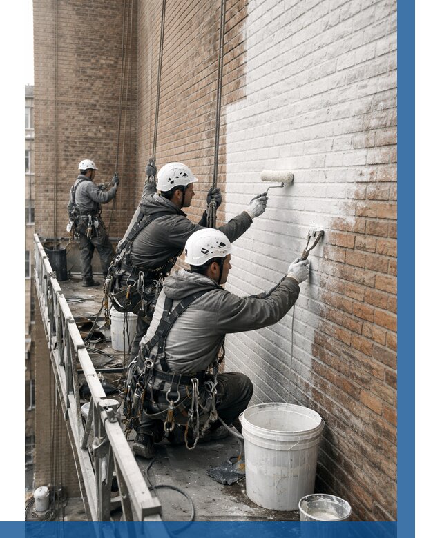 Покраска кирпичного фасада в Анапе от 363 р. | ВЫСОТНИК-Нпа