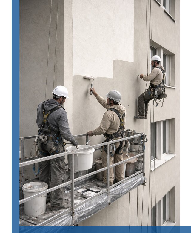 Покраска оштукатуренного фасада в Анапе под ключ с гарантией