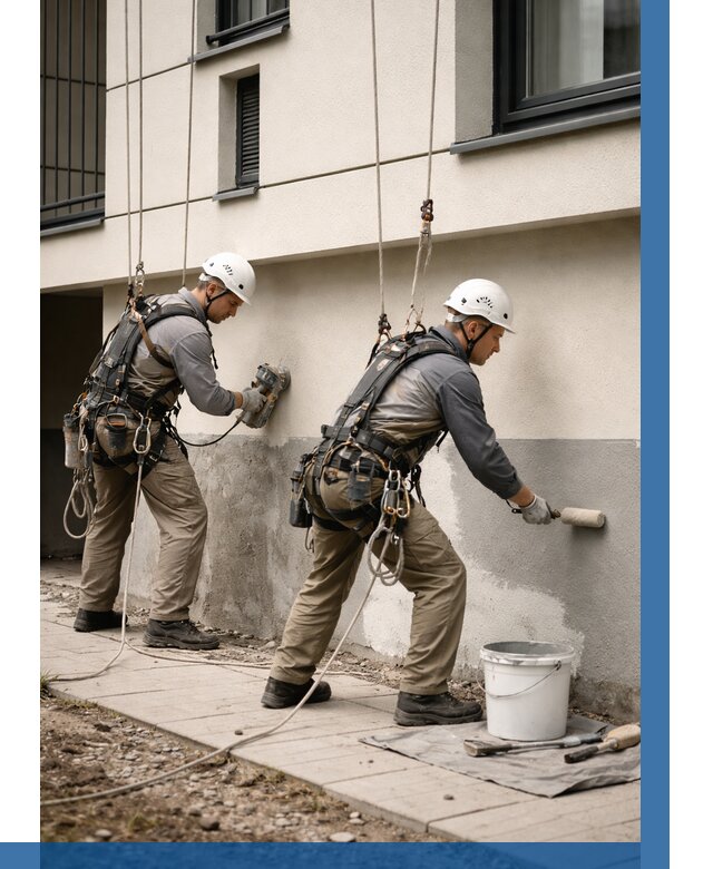 Окраска цоколя здания в Анапе от 467 р. под ключ | ВЫСОТНИК-Нпа