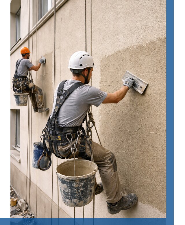 Декоративная штукатурка фасада в Анапе от 1246 р. | ВЫСОТНИК-Нпа