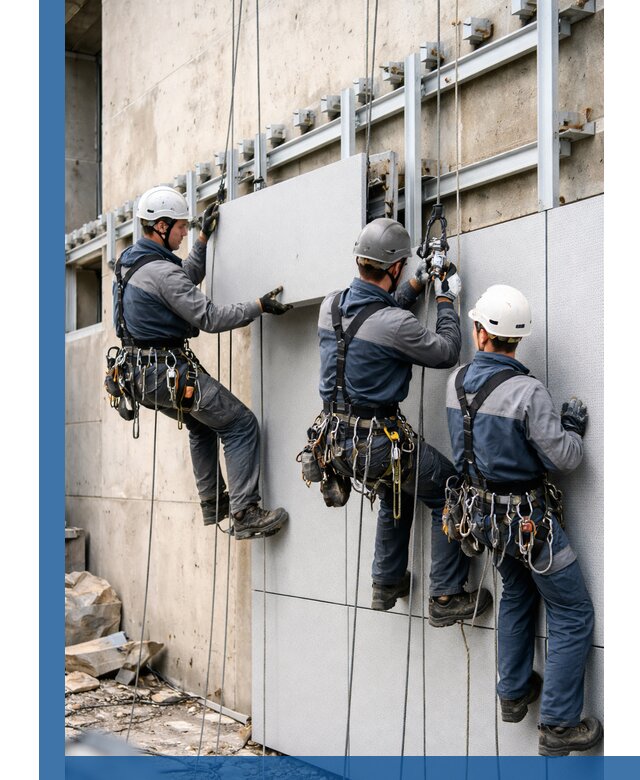 Монтаж вентилируемого фасада в Анапе под ключ с гарантией качества