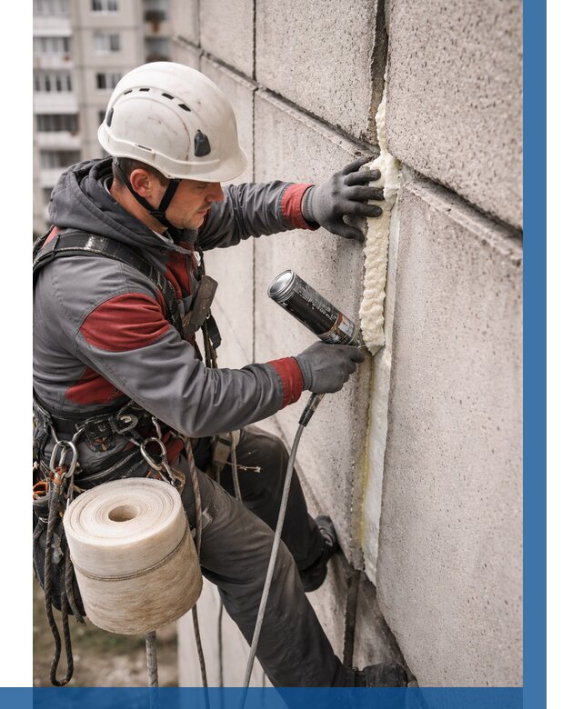 Утепление межпанельных швов в Анапе от 727 р. | ВЫСОТНИК-Нпа