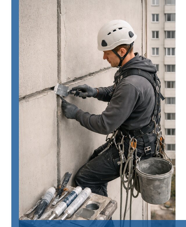 Ремонт межпанельных швов в Анапе герметизация и восстановление