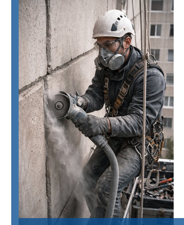 Штробление межпанельных швов в Анапе качественно и быстро