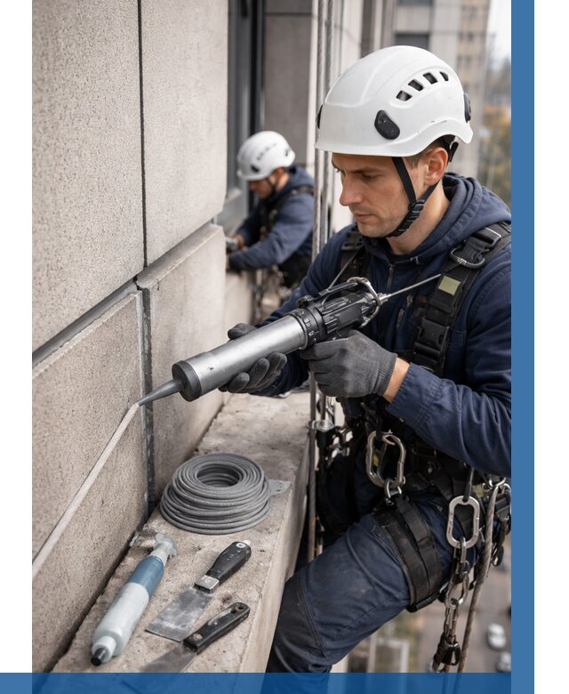 Герметизация деформационных швов фасада в Анапе от 727 | ВЫСОТНИК-Нпа