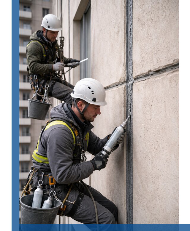 Герметизация деформационных швов фасада в Анапе качественно