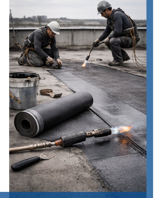 Ремонт рулонной кровли в Анапе от 675 р. | ВЫСОТНИК-Нпа