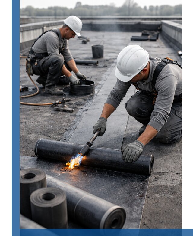 Ремонт рулонной кровли в Анапе герметизация и восстановление