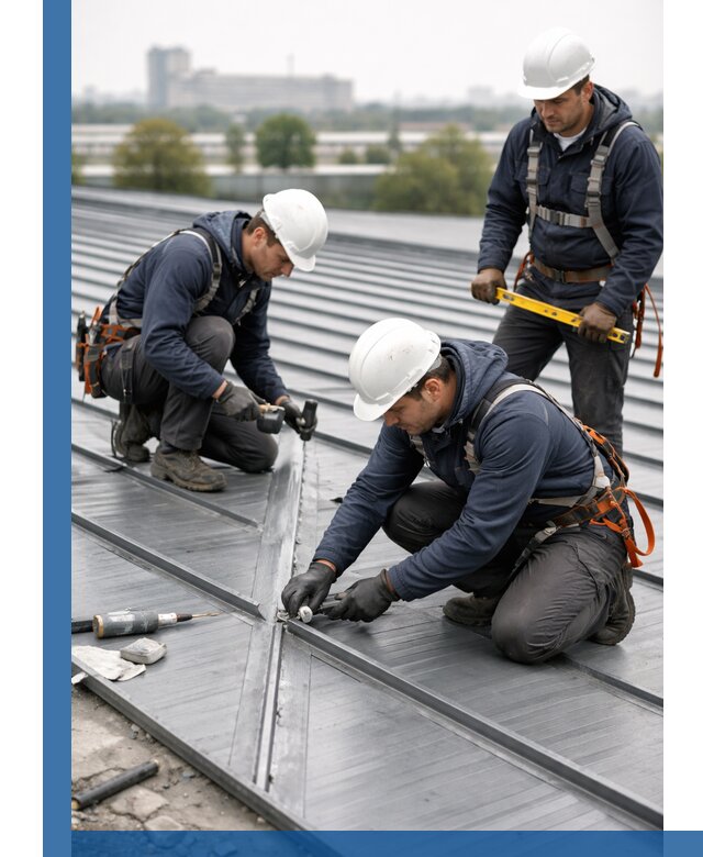 Ремонт фальцевой кровли в Анапе срочно и качественно