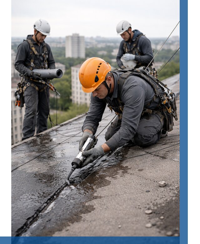 Устранение протечек кровли в Анапе от 12461 р. | ВЫСОТНИК-Нпа