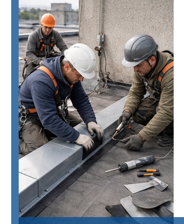 Ремонт кровельных примыканий в Анапе профессионально