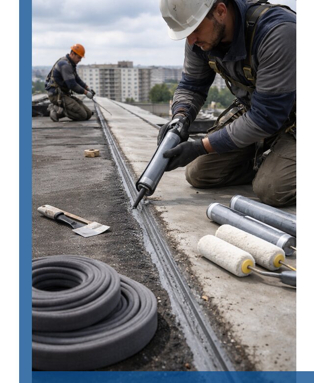 Герметизация швов кровли в Анапе с гарантией герметичности