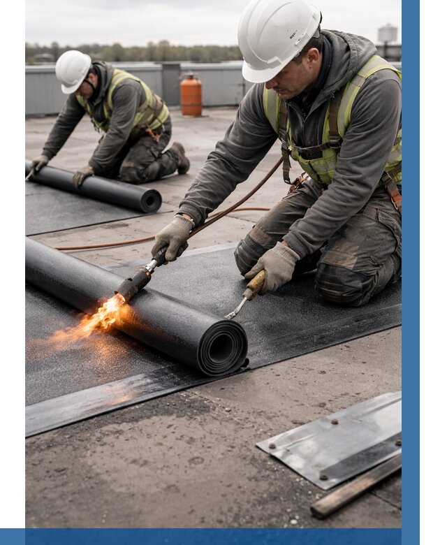 Монтаж наплавляемой кровли в Анапе от 883 р. — ВЫСОТНИК-Нпа