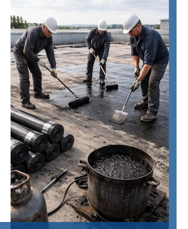 Гидроизоляция кровли мастикой в Анапе от 623 р. | ВЫСОТНИК-Нпа