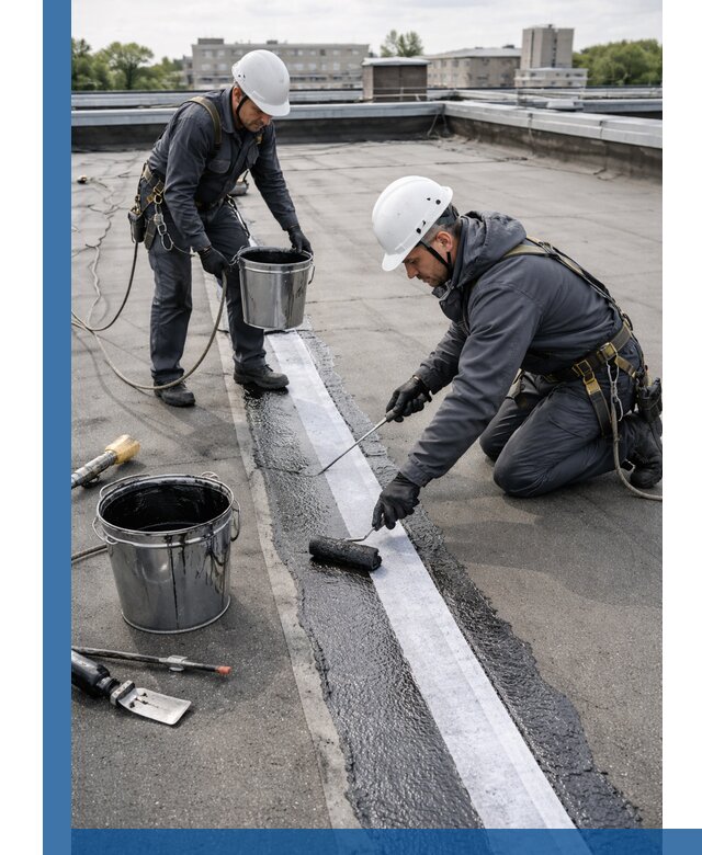 Гидроизоляция кровли мастикой в Анапе надежная защита