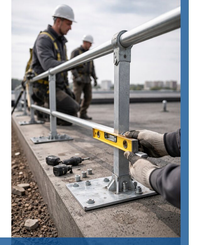 Монтаж кровельного ограждения в Анапе от 1246 р. | ВЫСОТНИК-Нпа