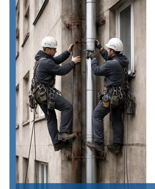 Замена водосточных труб в Анапе: монтаж и демонтаж под ключ