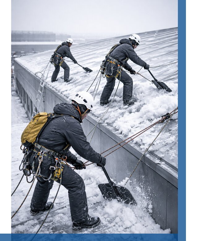 Очистка навесов от снега в Анапе от 4673 р. | ВЫСОТНИК-Нпа