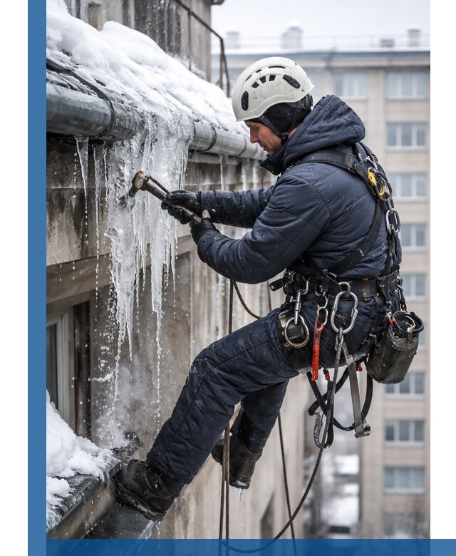 Удаление наледи и чистка водостоков в Анапе оперативно и безопасно