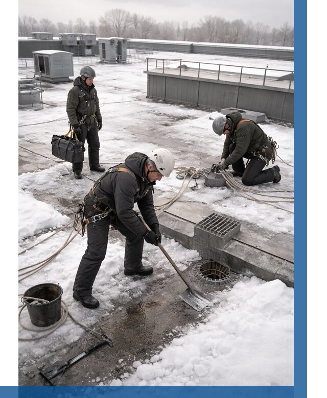 Абонентское обслуживание кровли зимой в Анапе от 8307 р. | ВЫСОТНИК-Нпа