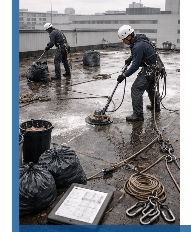 Плановая очистка кровли по графику в Анапе для безопасности