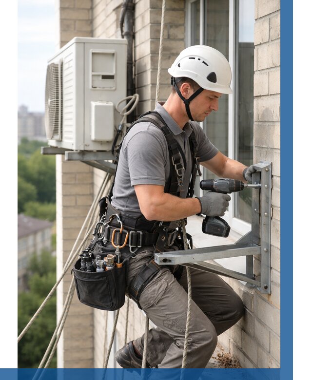 Установка кронштейнов кондиционера в Анапе от 3634 р. | ВЫСОТНИК-Нпа