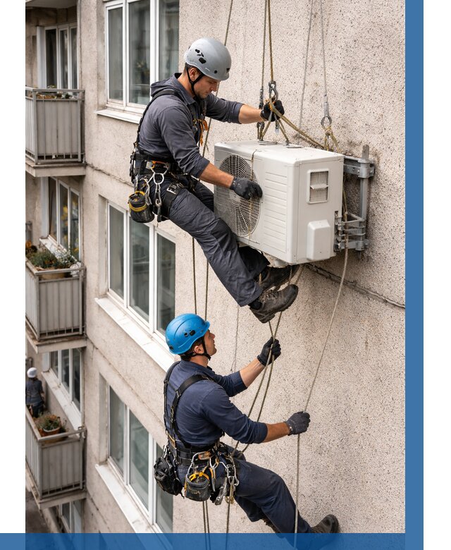 Перенос внешнего блока кондиционера в Анапе от 9346 р.| ВЫСОТНИК-Нпа