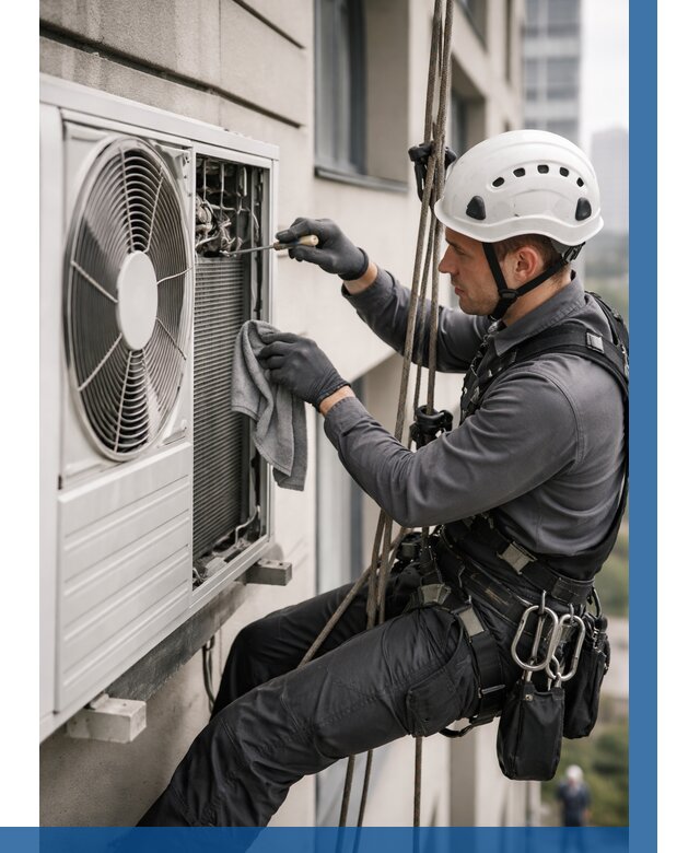 Обслуживание внешнего блока кондиционера в Анапе от 2804 р.ВЫСОТНИК-Нпа