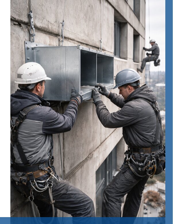 Монтаж вентиляционных коробов в Анапе от 3115 р. | ВЫСОТНИК-Нпа