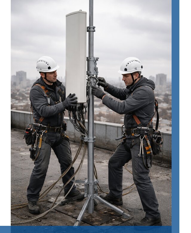 Монтаж антенн связи на крыше в Анапе от 8826 р. | ВЫСОТНИК-Нпа