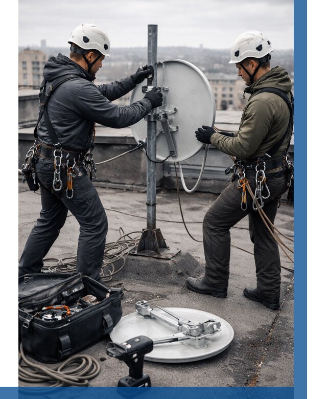 Демонтаж антенн на крыше в Анапе от 4673 р. | ВЫСОТНИК-Нпа