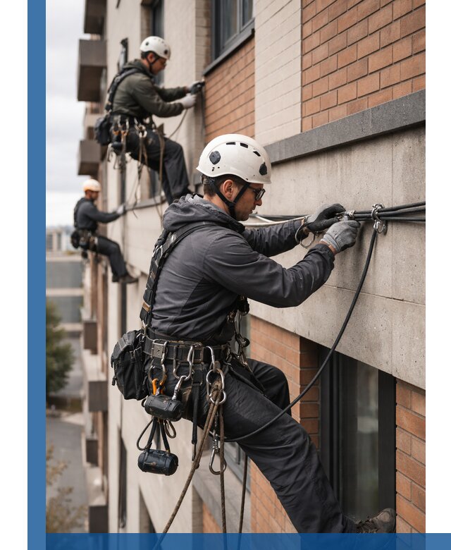 Крепление кабеля на фасаде монтаж и крепеж в Анапе