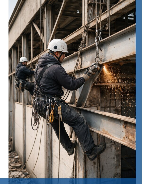 Демонтаж металлоконструкций на высоте в Анапе от 6750р. |ВЫСОТНИК-Нпа