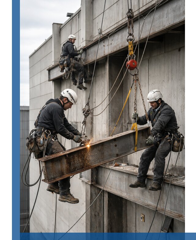 Демонтаж металлоконструкций на высоте в Анапе под ключ