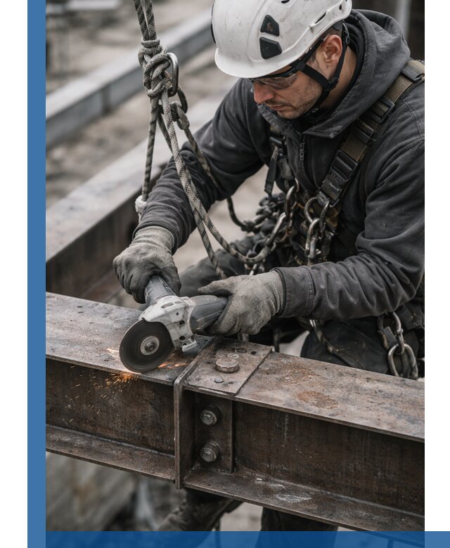 Резка металла на высоте в Анапе для зданий и конструкций