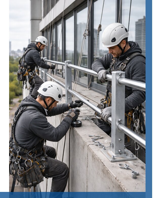 Монтаж ограждений на высоте в Анапе, от 1246 р. | ВЫСОТНИК-Нпа
