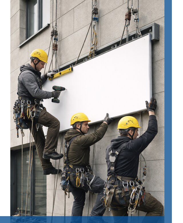 Монтаж рекламной вывески в Анапе от 8307 р. | ВЫСОТНИК-Нпа