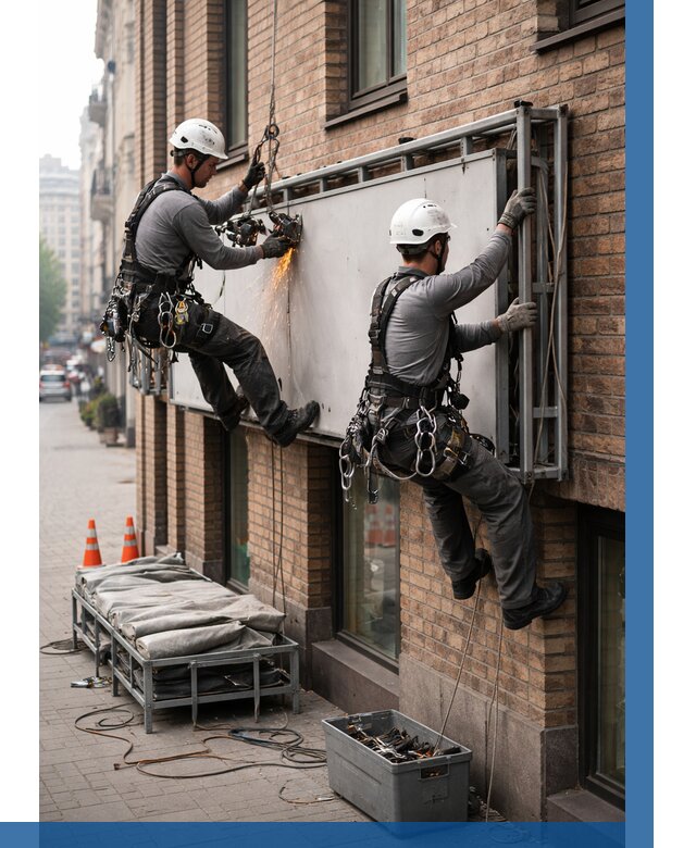 Демонтаж рекламной вывески в Анапе от 6750 р. | ВЫСОТНИК-Нпа