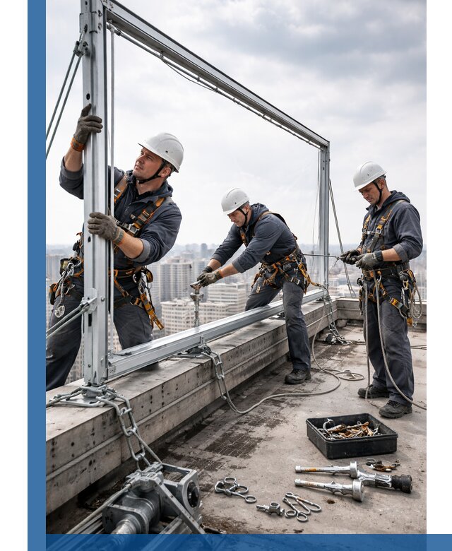 Монтаж крышных рекламных конструкций под ключ в Анапе