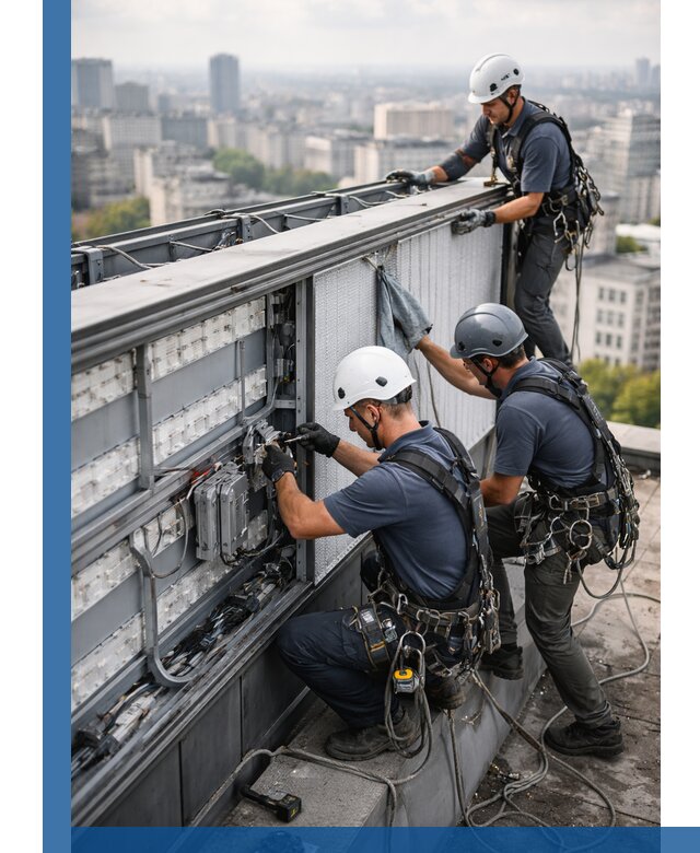 Профессиональное обслуживание крышной рекламы в Анапе под ключ